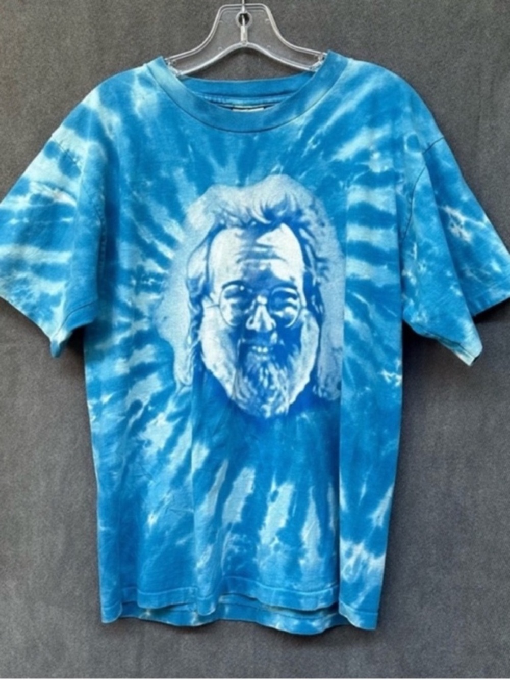 Jerry Garcia Grateful Dead T-shirt tie dye men’s medium Liquid Blue
